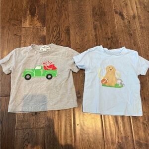 Kids Graphic Tee Set - Watermelon Truck & Puppy Football